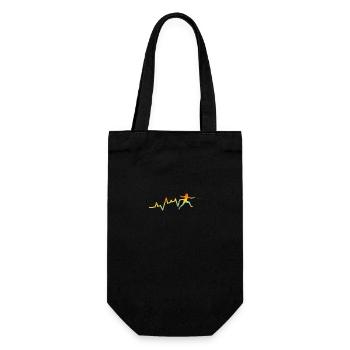 Fencing Heartbeat Fencing - Gift Bag for Bottles - black - Front