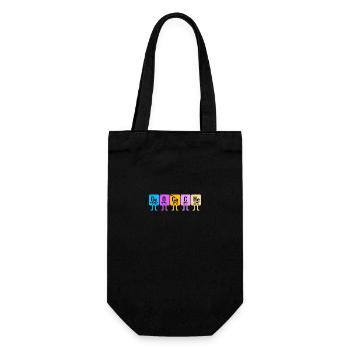 Geocaching Geocache Geocacher Periodensystem - Geschenkbeutel für Flaschen - Schwarz - Vorne