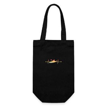 Kayaking Kayaking Heartbeat - Gift Bag for Bottles - black - Front