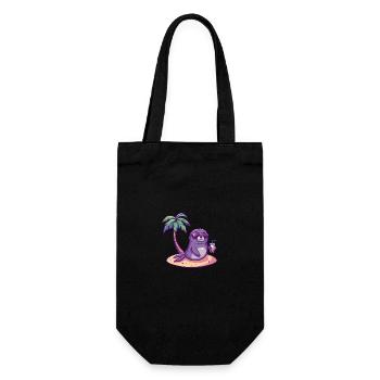 Vacances d’été de phoque - Sac à bouteille - noir - Devant