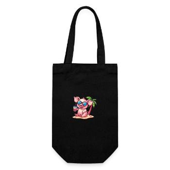 Palmier d’été de l’île aux cochons - Sac à bouteille - noir - Devant