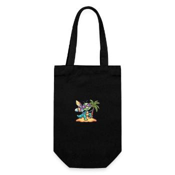 Libellule vacances d’été - Sac à bouteille - noir - Devant