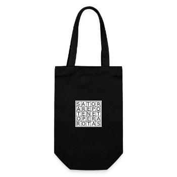 Place Sator – Palindrome magique de l’Antiquité - Sac à bouteille - noir - Devant