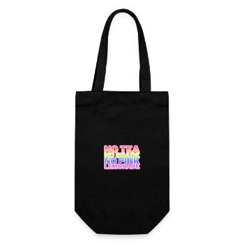 Kein Tee, kein Farbton, keine rosa Limonade (RPDR-Memes) - Geschenkbeutel für Flaschen - Schwarz - Vorne