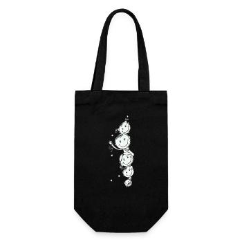 Family - Gift Bag for Bottles - black - Front