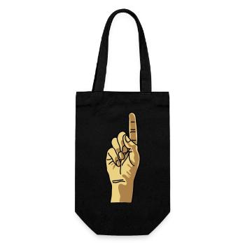 zeigefinger - Sac à bouteille - noir - Devant