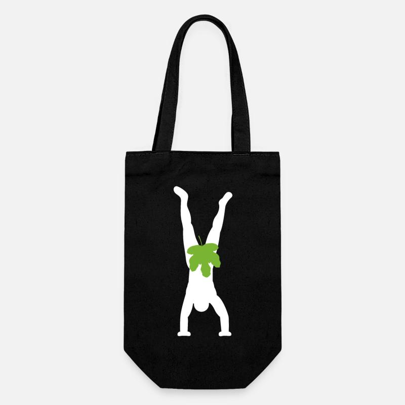 Handstand - Geschenkbeutel für Flaschen - Schwarz