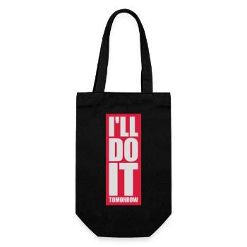Citation de Do It Tomorrow - Sac à bouteille - noir - Devant