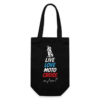 Live Love Motocross - Gift Bag for Bottles - black - Front