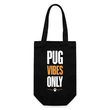 Pug Vibes Only - Gift Bag for Bottles - black - Front