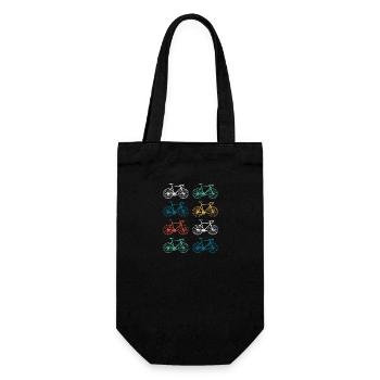 Road bike retro bike - Gift Bag for Bottles - black - Front