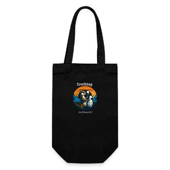 Otter T-Shirt - Geschenkbeutel für Flaschen - Schwarz - Vorne