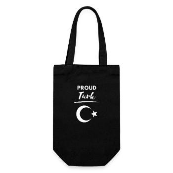 Turkey Turkey Turkish flag Ankara Istanbu - Gift Bag for Bottles - black - Front