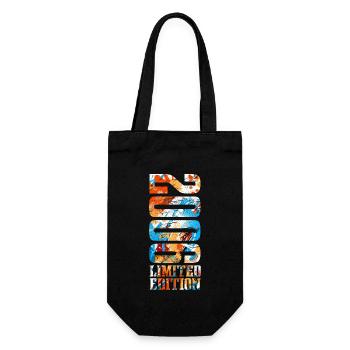18th Birthday 2006 Year of birth Year of birth - Gift Bag for Bottles - black - Front
