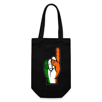 Ireland Flag Number 1 - Gift Bag for Bottles - black - Front