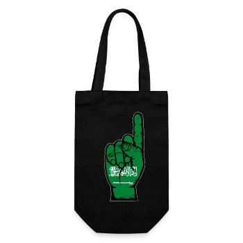 Saudi Arabia flag number 1 used - Gift Bag for Bottles - black - Front