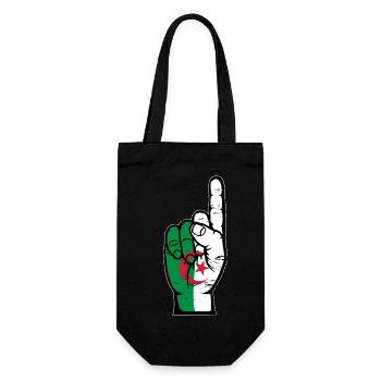 Algeria flag number 1 used - Gift Bag for Bottles - black - Front
