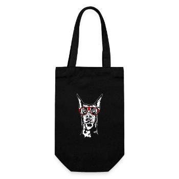 Lunettes Doberman Dobie Dogs Dog Sports Wilsigns - Sac à bouteille - noir - Devant