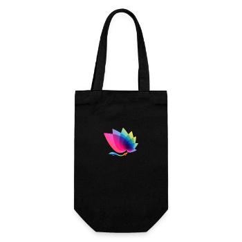 Abstrackt - Geschenkbeutel für Flaschen - Schwarz - Vorne