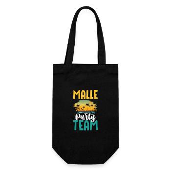 Malle Party Team - Gift Bag for Bottles - black - Front