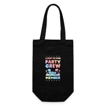 Lloret De Mar Party Crew - Gift Bag for Bottles - black - Front
