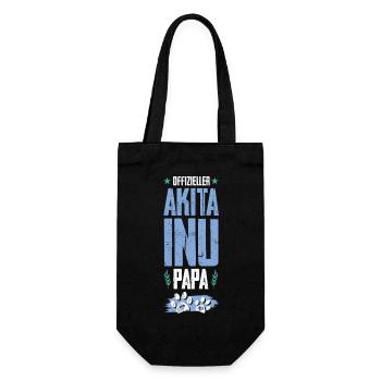 Akita Inu Dog Dad - Gift Bag for Bottles - black - Front