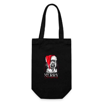 Père Noël Wäller Joyeux Noël Chiens Wilsigns - Sac à bouteille - noir - Devant