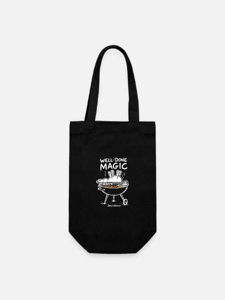 Magischer Grillzauber - Geschenkbeutel für Flaschen - Schwarz