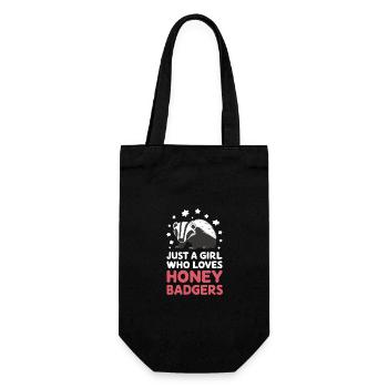 Badger Honey Badger Animal - Gift Bag for Bottles - black - Front
