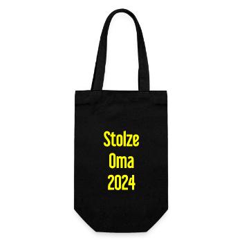 Proud Grandma 2024 – Perfect for New Grandmas - Gift Bag for Bottles - black - Front