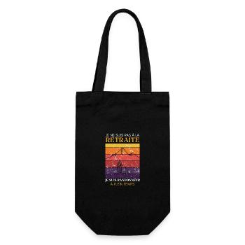 Hiking Gift Retreat Full-time hiker - Gift Bag for Bottles - black - Front