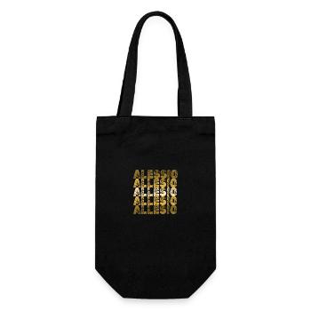 Geschenk für Allesio - Geschenkbeutel für Flaschen - Schwarz - Vorne