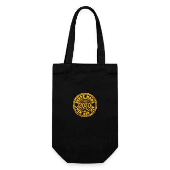 2030 - Gift Bag for Bottles - black - Front