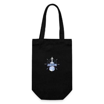 Andon as a given name - Gift Bag for Bottles - black - Front