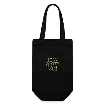 Birthday 95 - Gift Bag for Bottles - black - Front