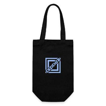 Geschenk für Erzieher - Geschenkbeutel für Flaschen - Schwarz - Vorne
