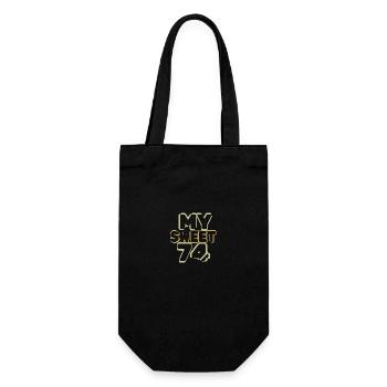 Sweet 74 - Gift Bag for Bottles - black - Front