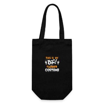 This Is My Boo Farmer Costume Funny Halloween - Gift Bag for Bottles - black - Front