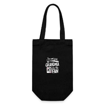 Baseball I am Not Just His Grandma I'm His Fan - Gift Bag for Bottles - black - Front