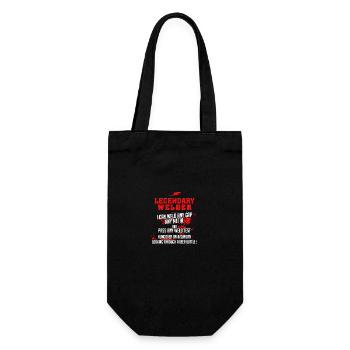 Legendary Welder - Gift Bag for Bottles - black - Front