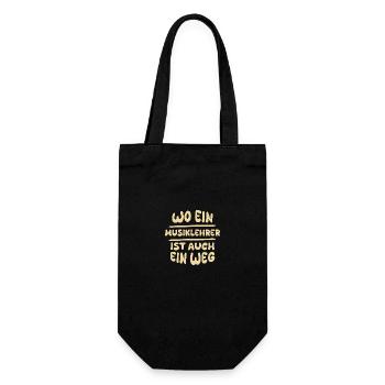 Music Teacher Music Teacher - Gift Bag for Bottles - black - Front
