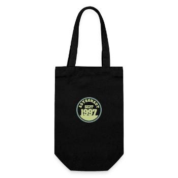 geboren 1997 - Geschenkbeutel für Flaschen - Schwarz - Vorne