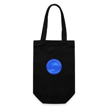 Vorname Alina - Geschenkbeutel für Flaschen - Schwarz - Vorne