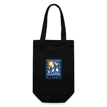 Retro Glenshe Ski Sunset - Gift Bag for Bottles - black - Front