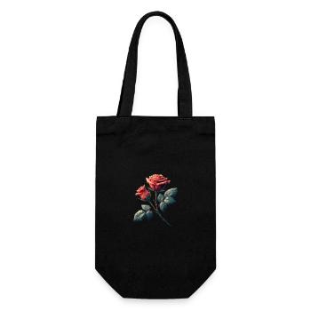 Polygone rose - Sac à bouteille - noir - Devant