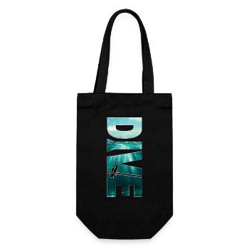 Dive - Great Scuba Diving Design - Gift Bag for Bottles - black - Front