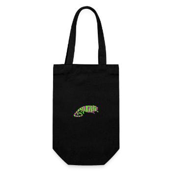 Chameleon in your desired colors - Gift Bag for Bottles - black - Front