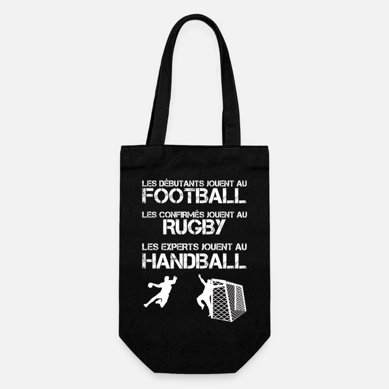 Les experts jouent au handball - Sac à bouteille - noir
