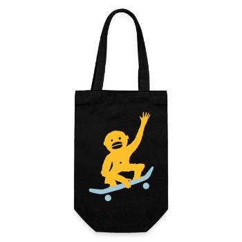 Monkey Tricks - Gift Bag for Bottles - black - Front
