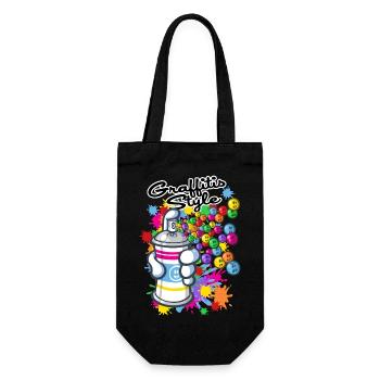 Graffiti cartoon style - Gift Bag for Bottles - black - Front